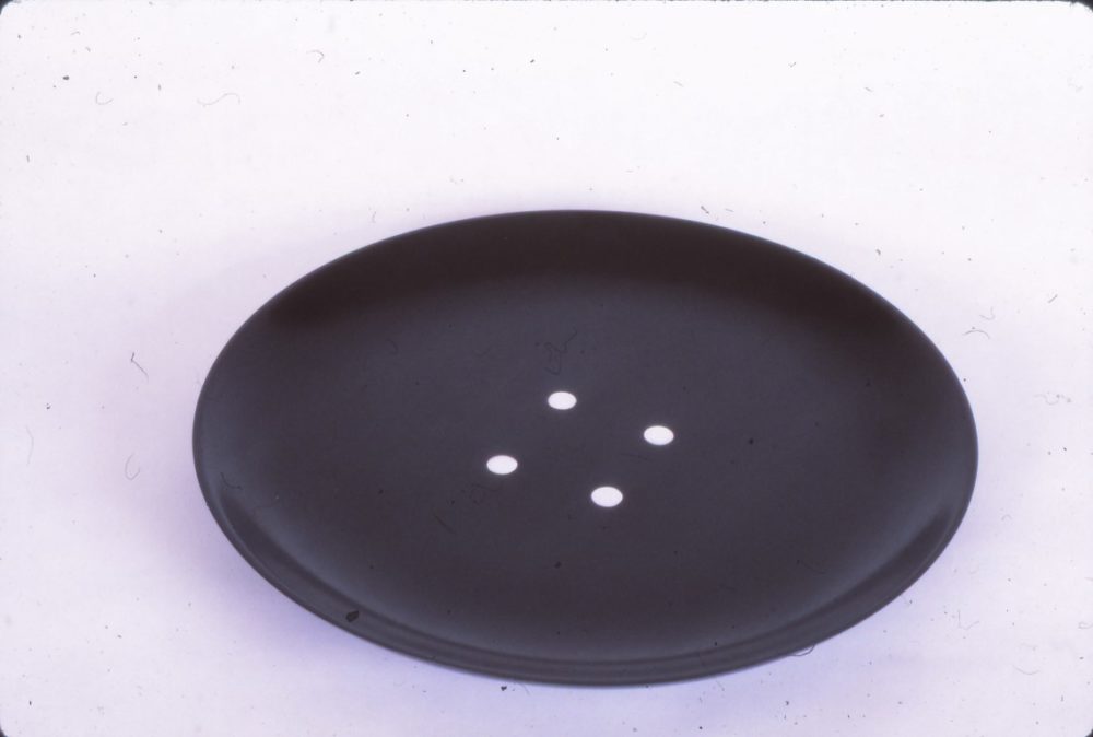 Black Plate with Four Dots, 1985