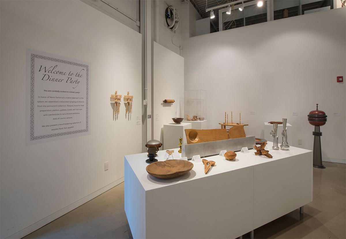 Welcome to the Dinner Party  In the Center for Art in Wood’s Permanent Collection